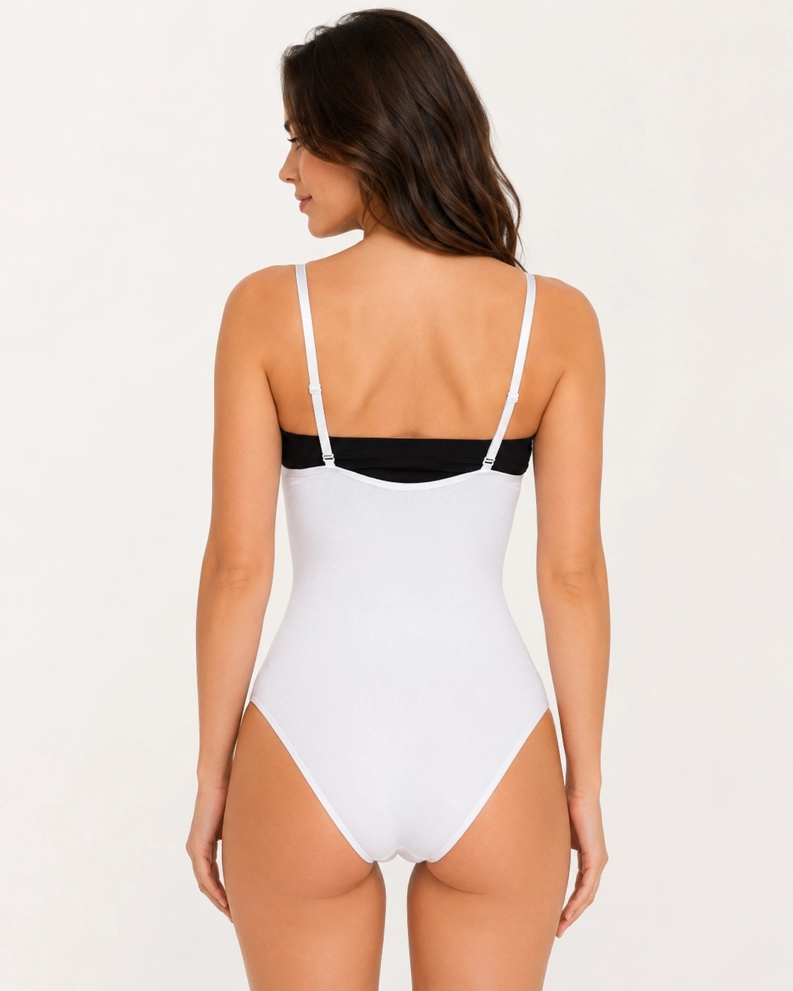 Melonika Kadın Beyaz Rengi Agraflı Göğüs Açık Body Korse Ln görsel 3