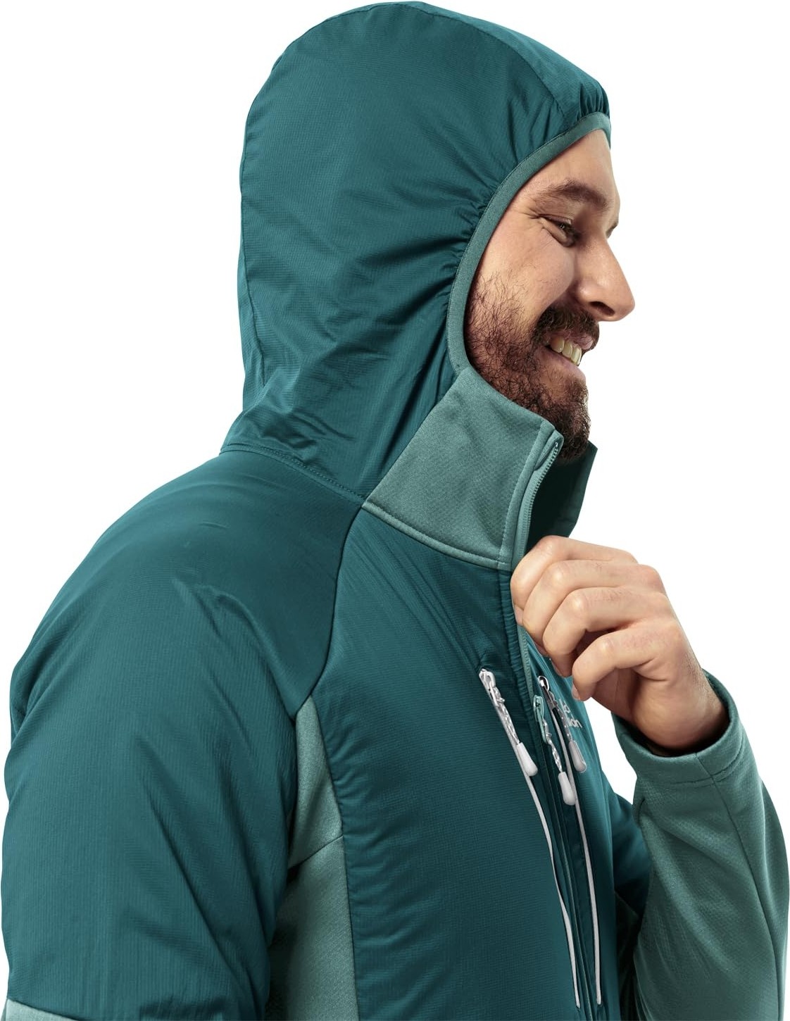 Die Grup Jack Wolfskın Alpgrat Pro Ins Fz M Erkek Outdoor Ceketi, Jade Green, S görsel 3