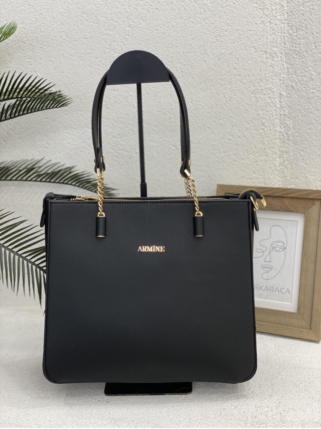 Armine 362 Armine Bayan Çanta Siyah görsel 2