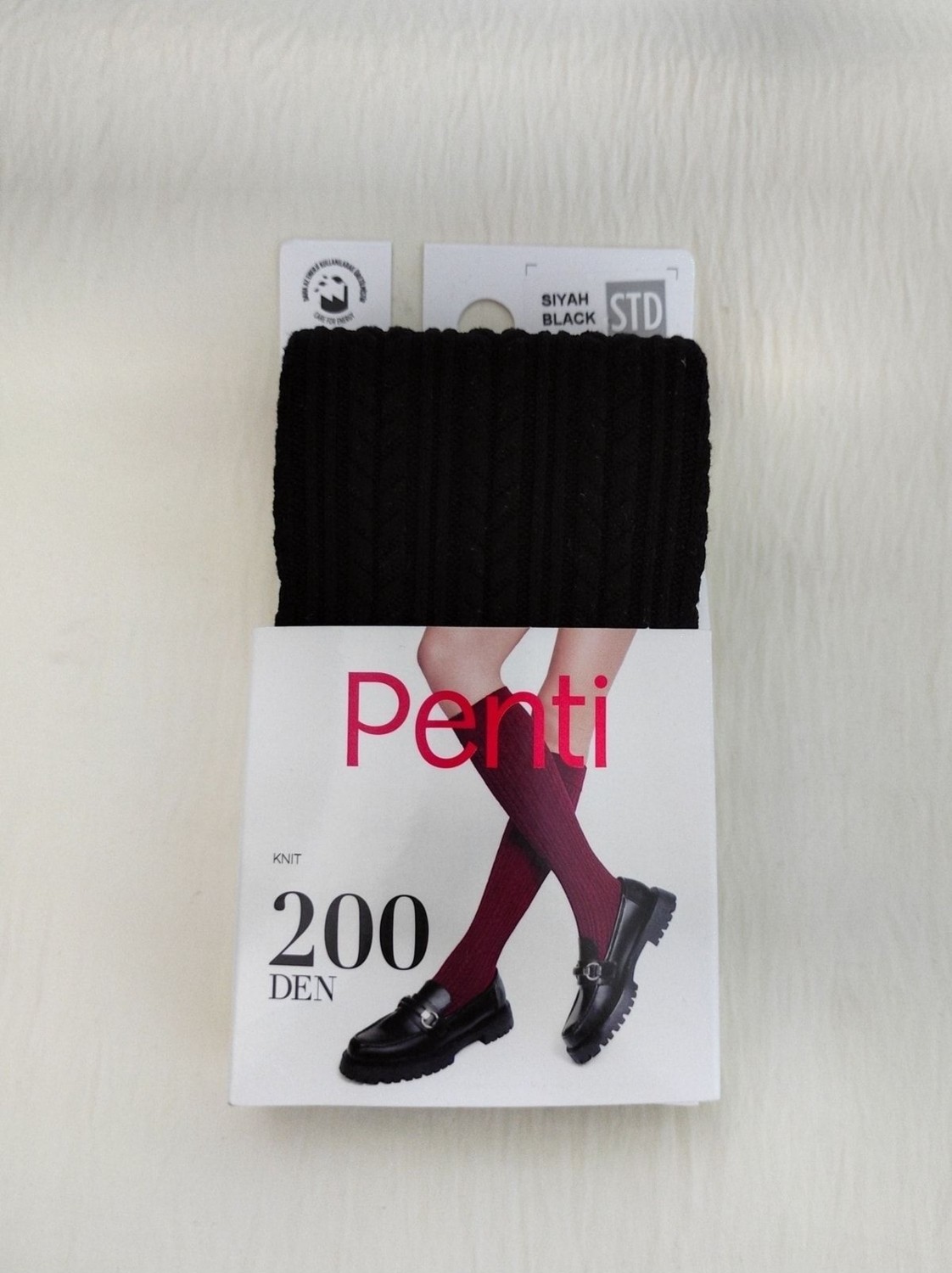 Penti Örme Pantolon Desenli Çorap 2'li görsel 4