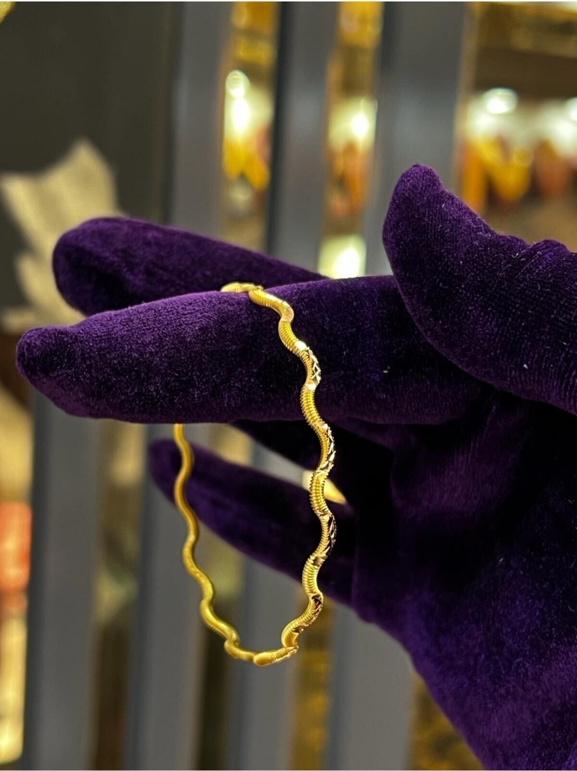 Kuyumcu Nurettin 8 gr (Gram) Desenli Zikzak Ajda Yatırımlık 22 Ayar Altın