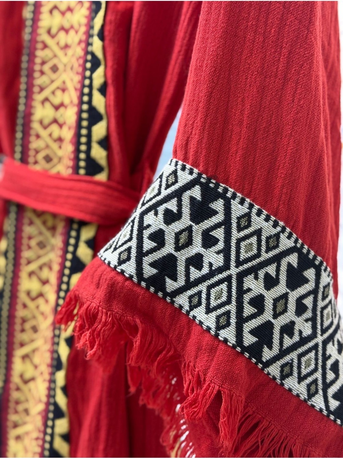 Befera Design Sultan Müslin Kimono %100 Pamuklu Bornoz Kaftan Sabahlık görsel 7