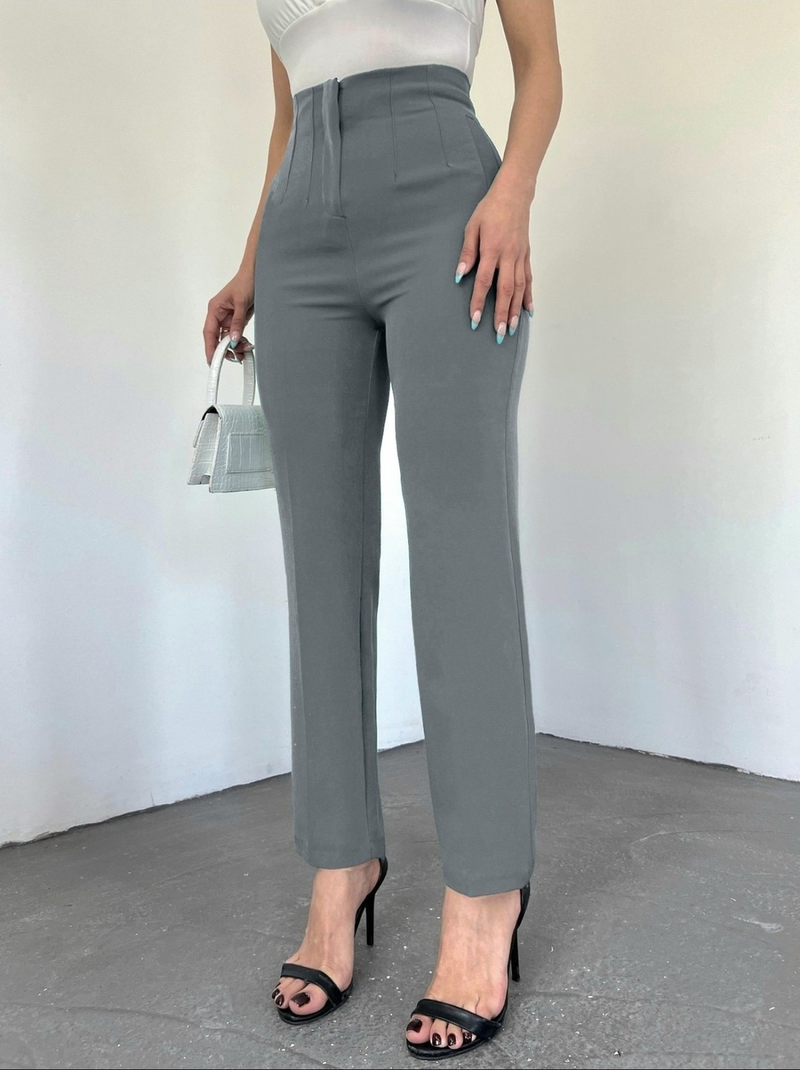 Moda Morfo Zra Pileli Havuç Pantolon -Siyah