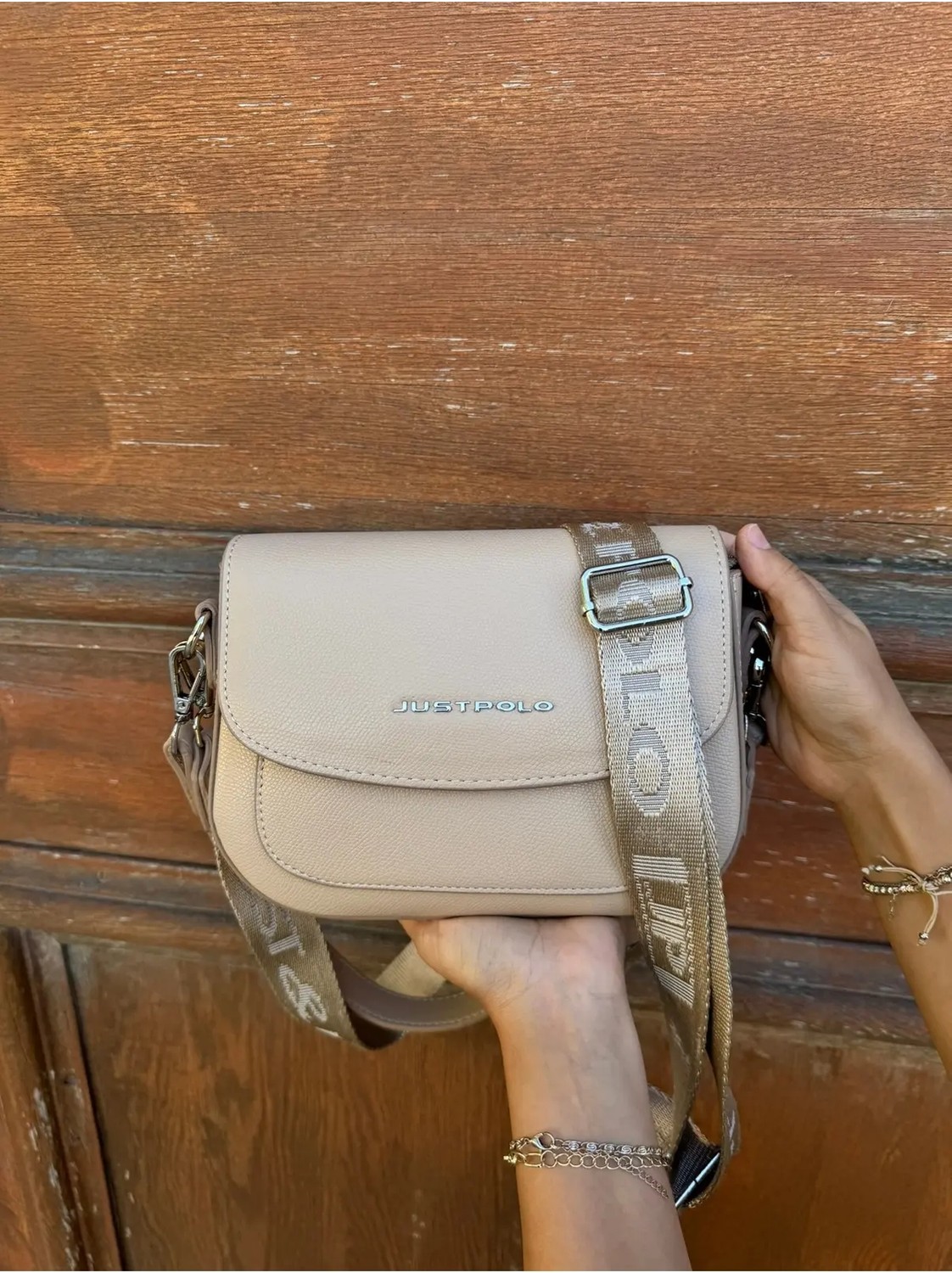 Just Polo Kadın Orta Boy Ayarlanabilir Çapraz Askılı Günlük Kullanıma Uygun El & Omuz Çantası Shoulder Bag görsel 6