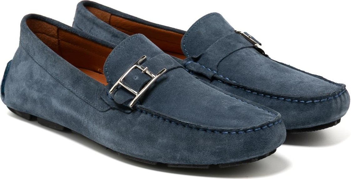 Giuseppe Mengoni Erkek Oxford ( Klasik) MO-7574A044-7574 Giuseppe Mengoni Indigo Süet görsel 3
