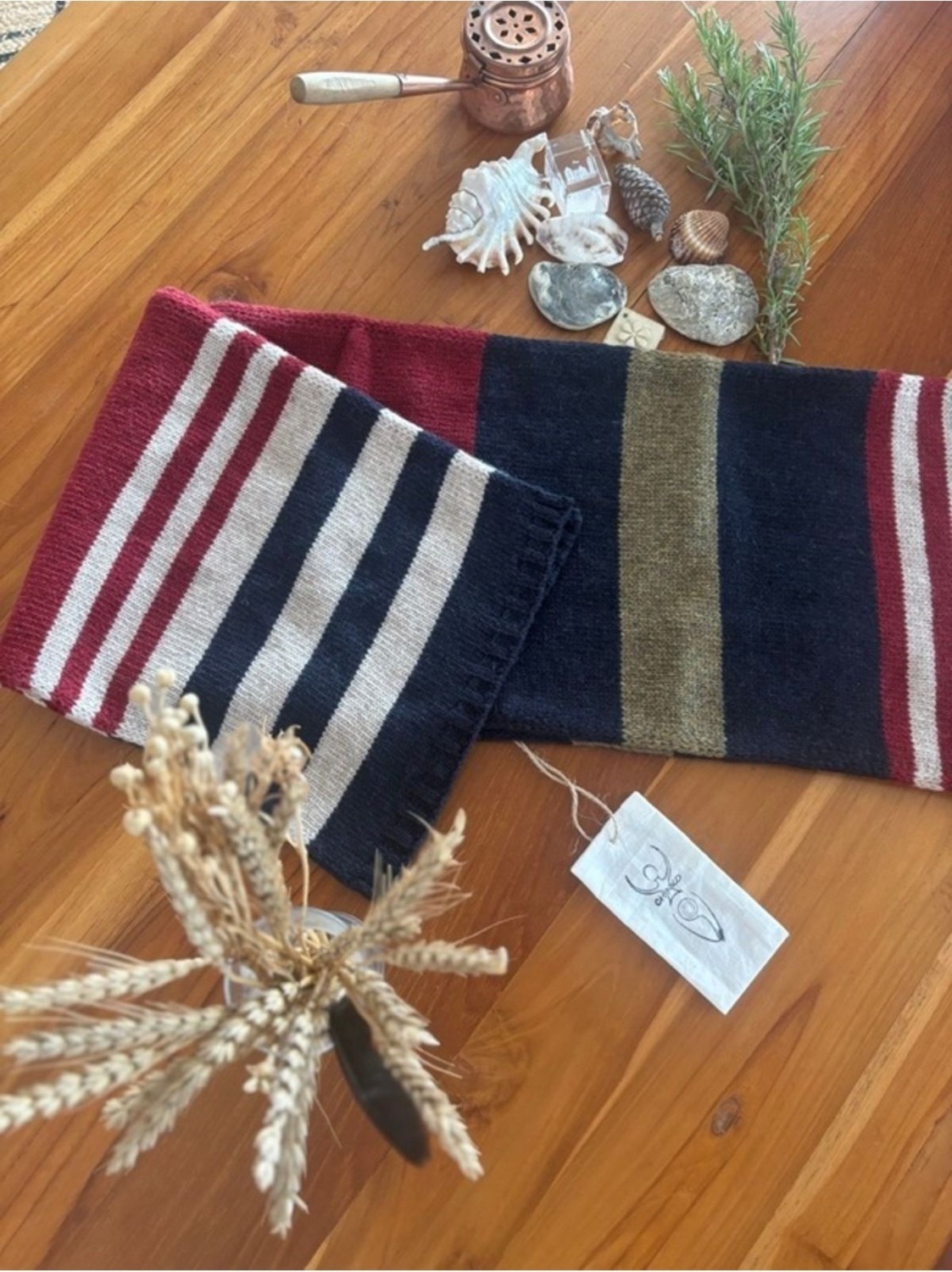 Chinko Jakarlı Lambswool Atkı