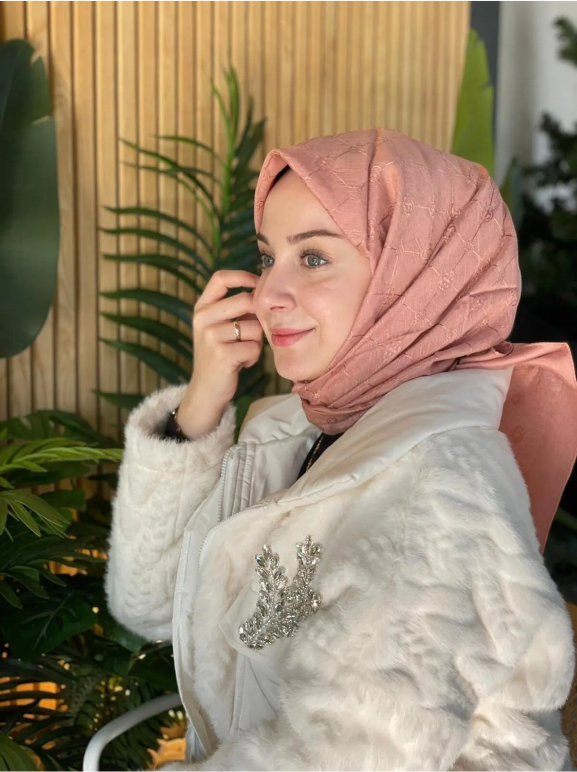 Aker Koza %50 Floush %50 Cotton Eşarp -1050950-04 görsel 2