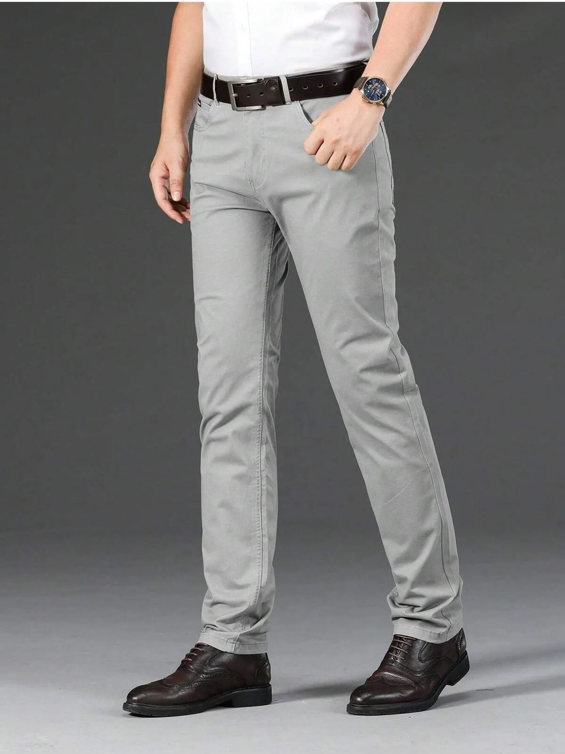 Wkm Erkek Regular Fit Rahat Kesim Non-Denim Kot Pantolon görsel 8