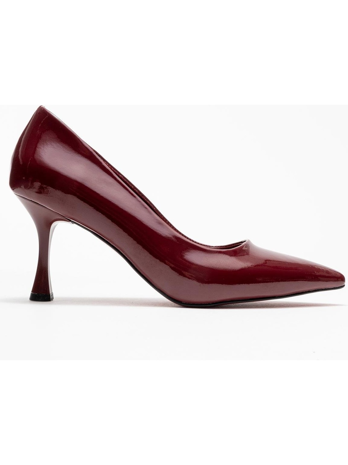 Ccway Kadın Stiletto Ayakkabı; SİYAH CİLT görsel 2