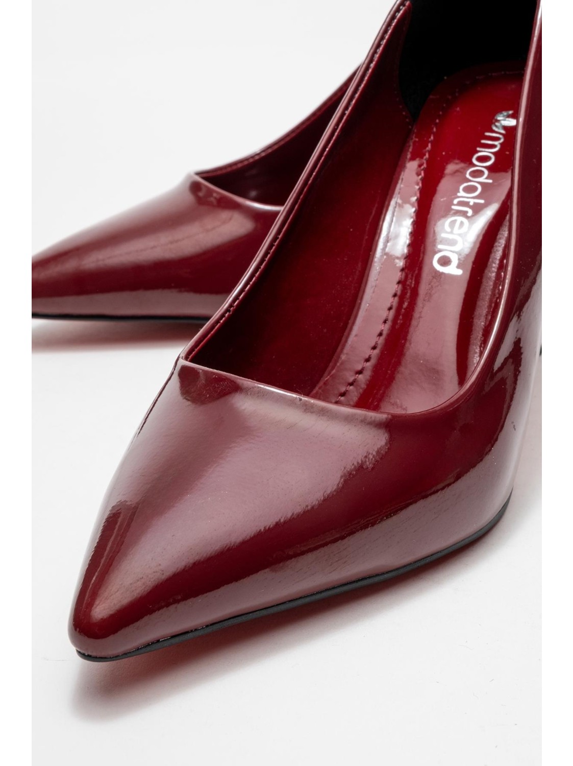 Ccway Kadın Stiletto Ayakkabı; SİYAH CİLT görsel 3