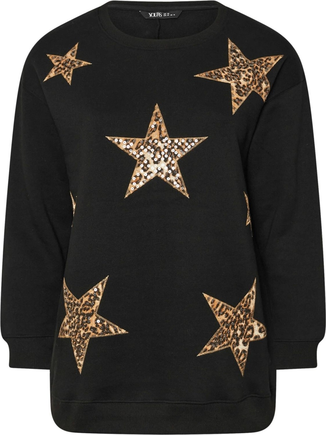 Stil Diva Büyük Beden Uzun Kollu Bisiklet Yaka Payet Işlemeli Sweatshirt 303833 görsel 7