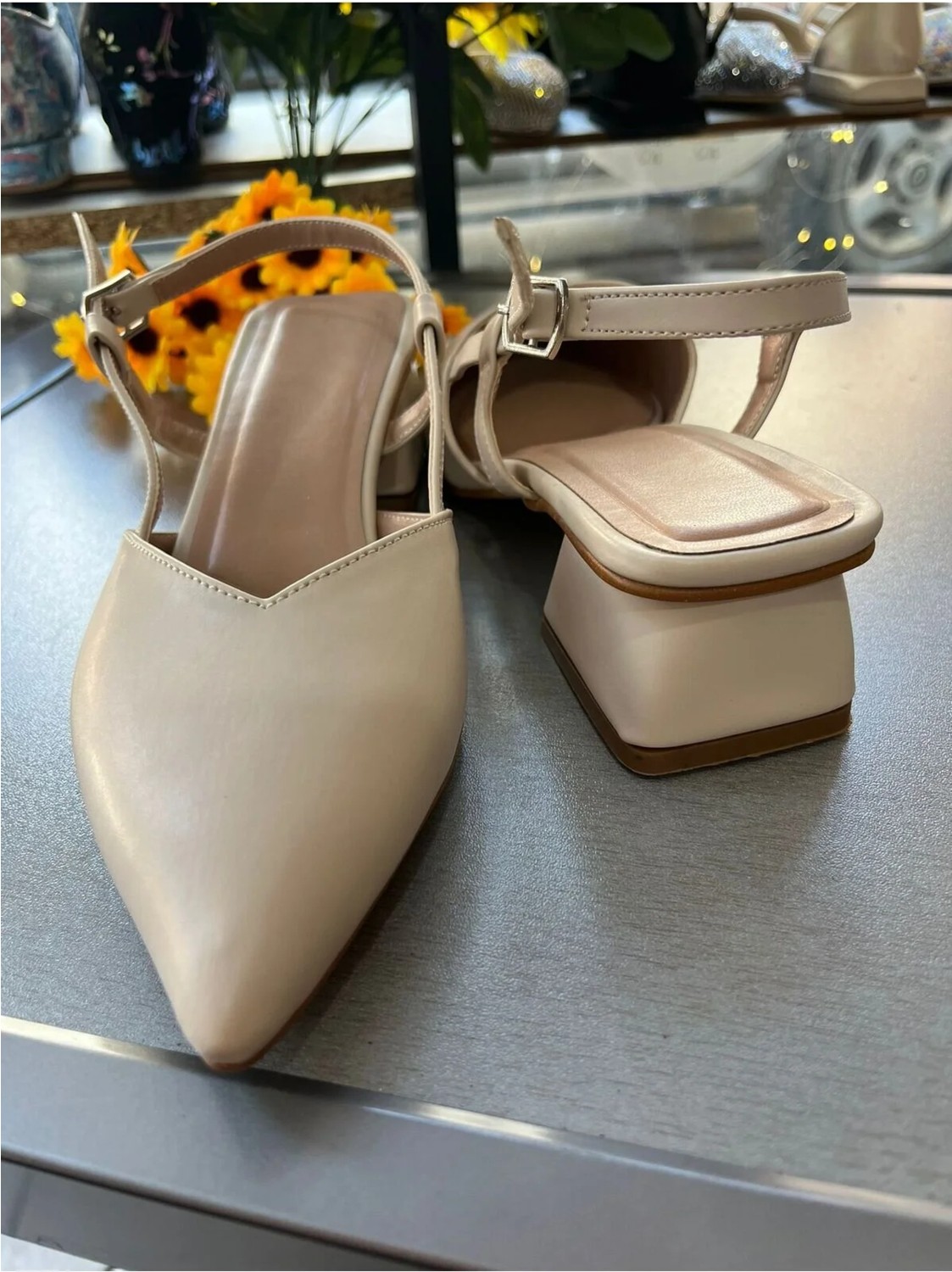 Bitangosu “yellow Art” Bilekten Çift Atkılı Sarı 8,5 cm 13 Pont Kapalı Topuk Tango, Dans ve Salon Ayakkabısı görsel 3