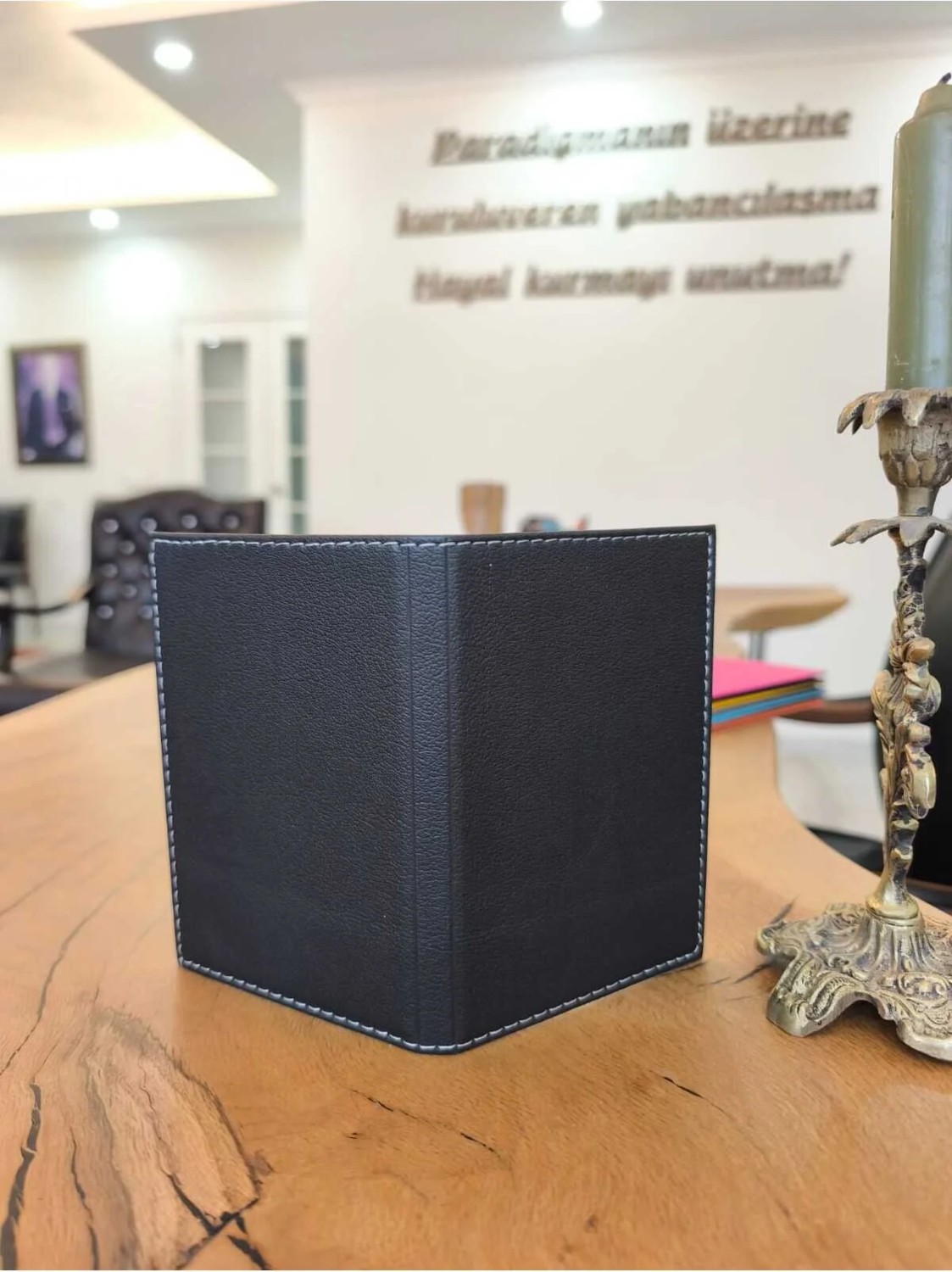 Efe Deri Deri Dikişli Tüm Pasaportlara Uyumlu Pasaport Kabı Kılıfı Pasaportluk Pasaport Cüzdanı