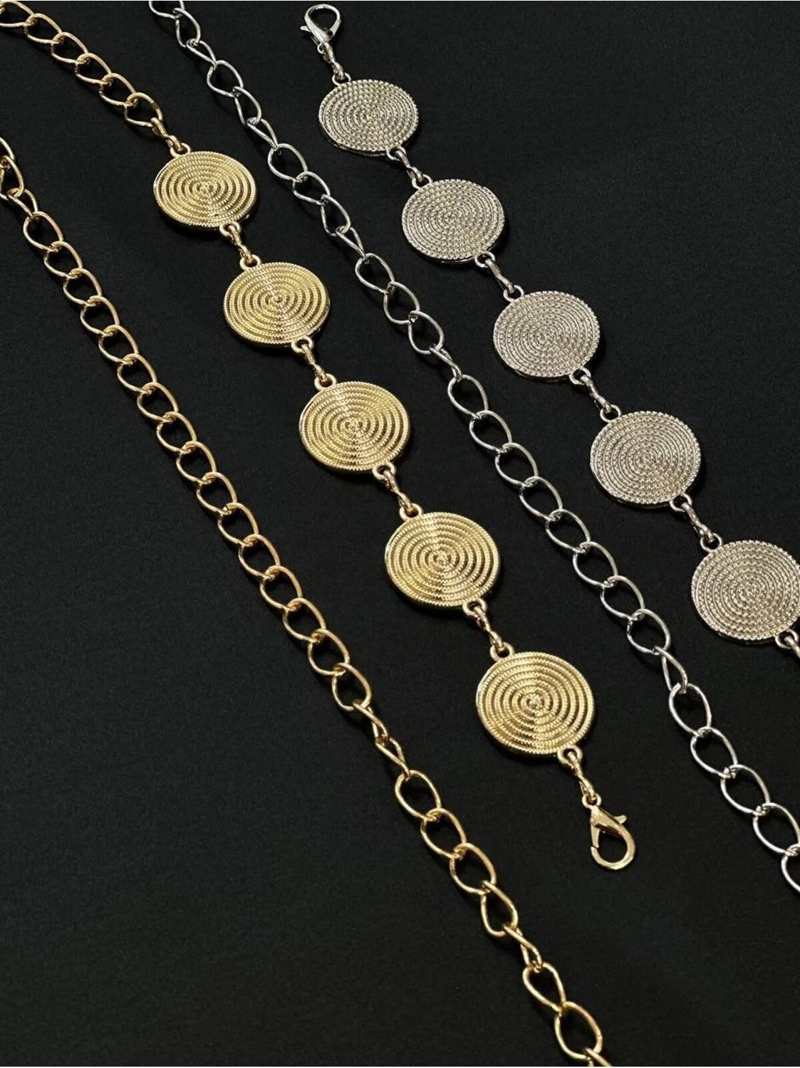 Fiori Kadın Zincir Detaylı Bel Kemeri Gümüş Renkli Metal Malzeme ile Şık Tasarım görsel 5