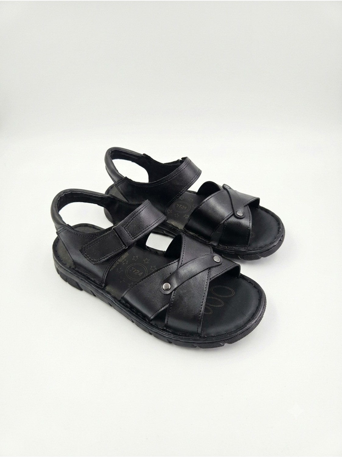 Ern Shoes Içi Dışı Hakiki Deri Ortopedik Erkek Terlik Sandalet görsel 6