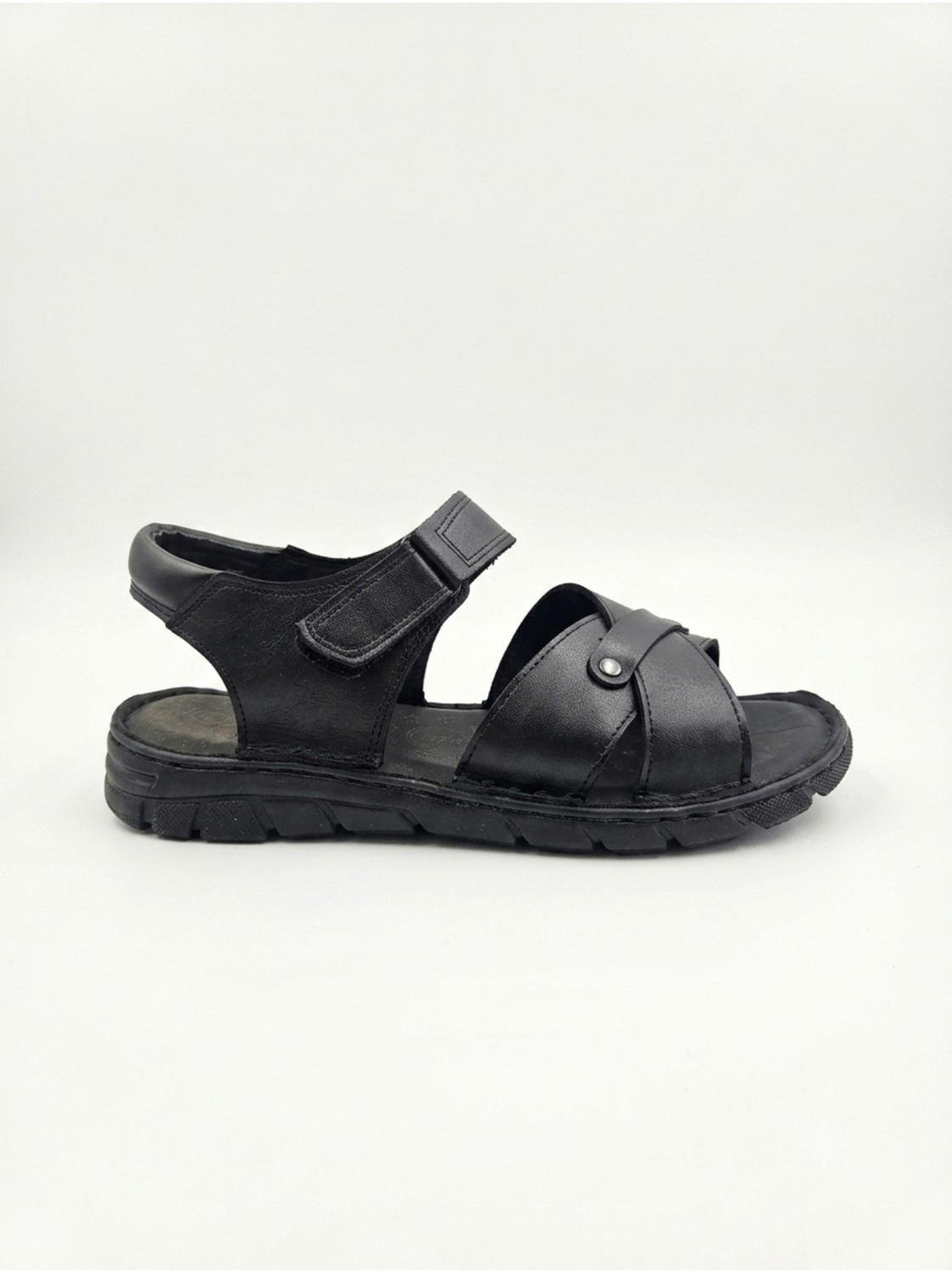 Ern Shoes Içi Dışı Hakiki Deri Ortopedik Erkek Terlik Sandalet görsel 7