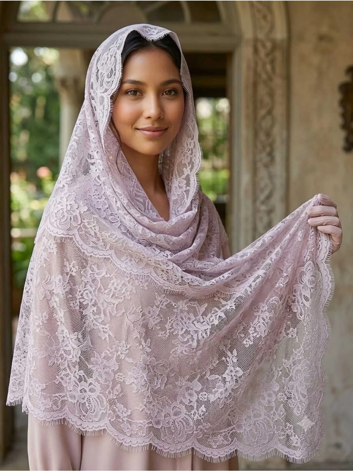 Samara Scarf Dantelli Şal görsel 8