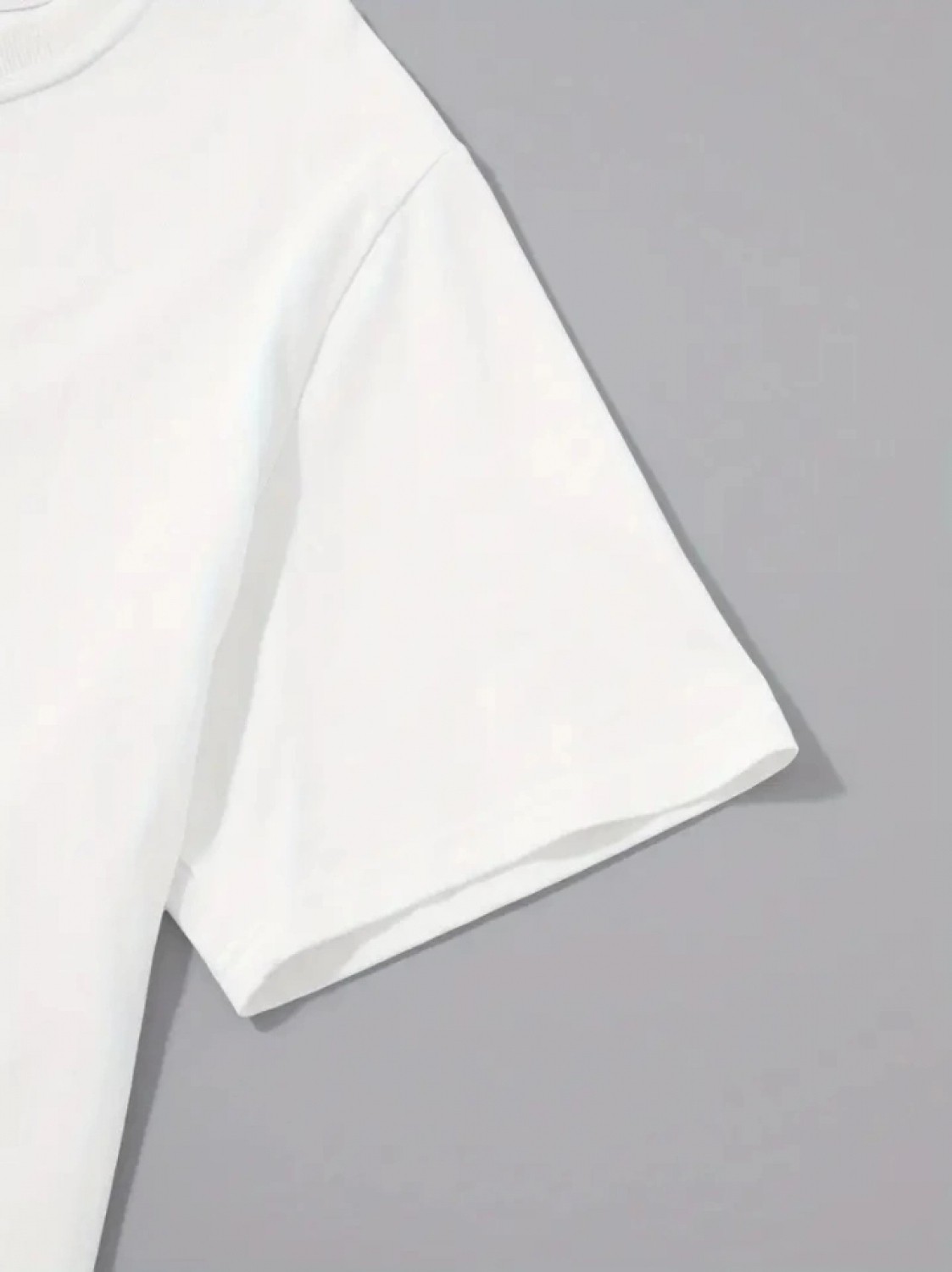 Pileli Store Baskılı Oversize Bisiklet Yaka T-Shirt - Beyaz görsel 2