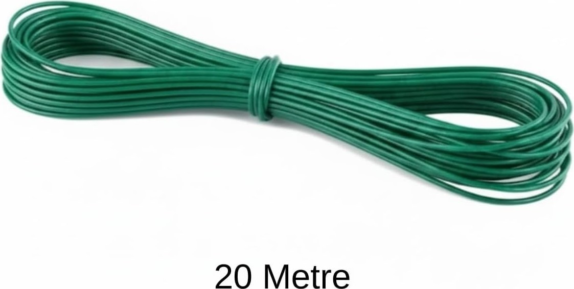 OEM 20 Metre Pvc Kaplı Çelik Çamaşır Ipi, Dayanıklı, Paslanmaz, Kopmaya Karşı Güçlü, Balkon, Bahçe ve Banyo Kullanımı görsel 4