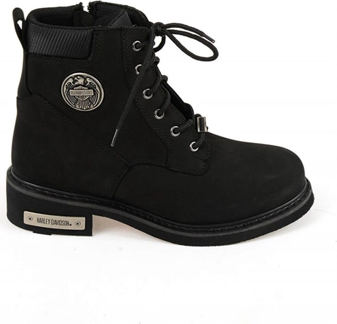 Harley Davidson Jim Erkek Siyah Nubuk Bot