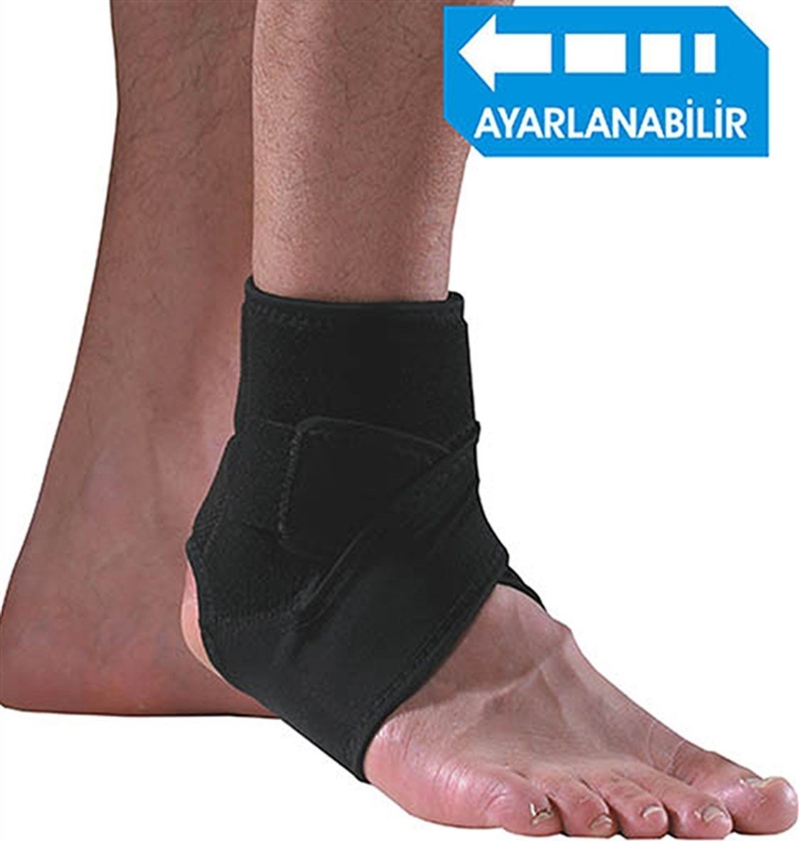 Aesco Voit 1VTAK9911 Ayak Bi̇lekli̇k, Unisex, Siyah, Large