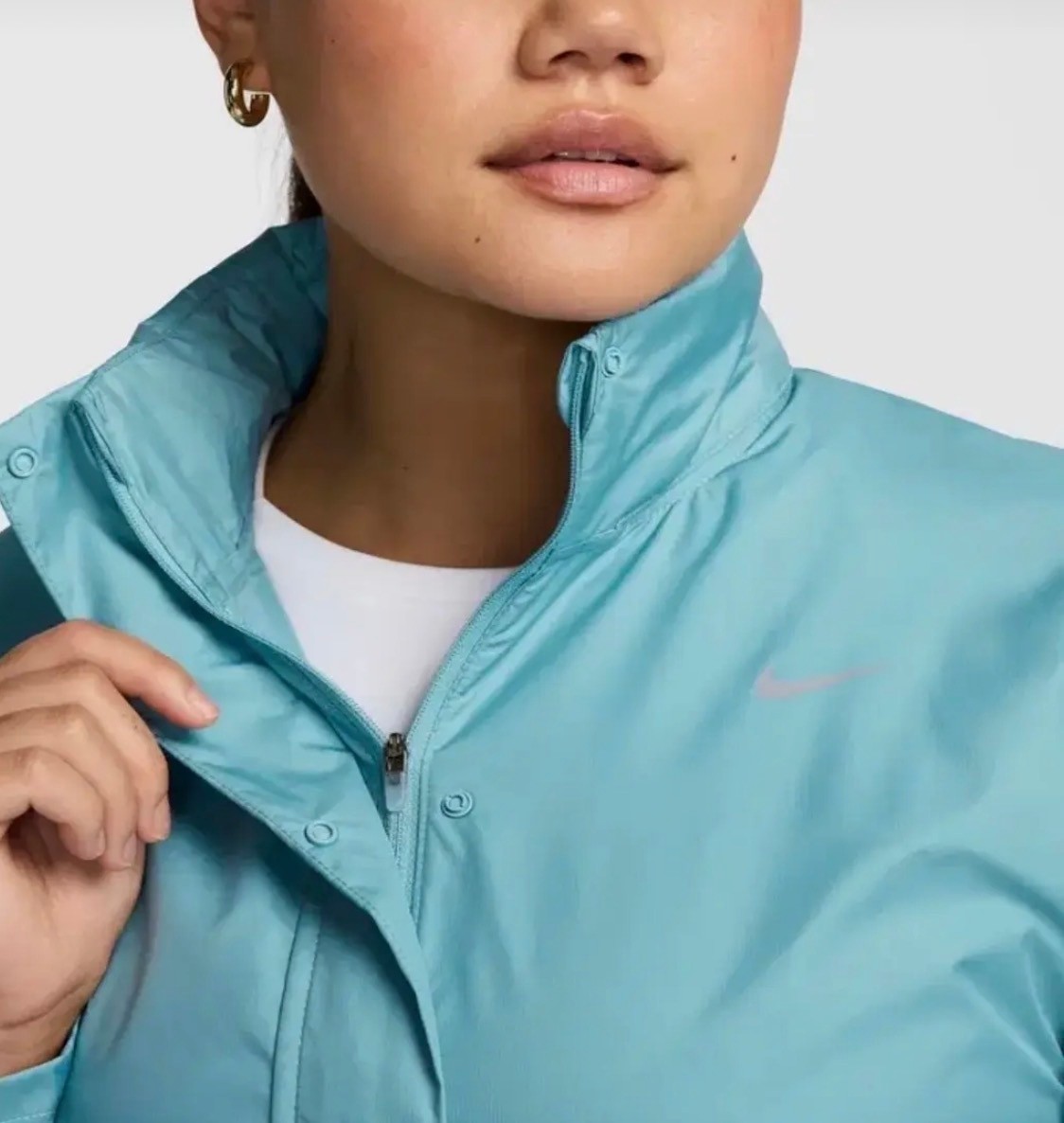 Nike Fast Repel Running Full-Zip Hooded Mavi Kadın Yağmurluk FB7451-464 görsel 5