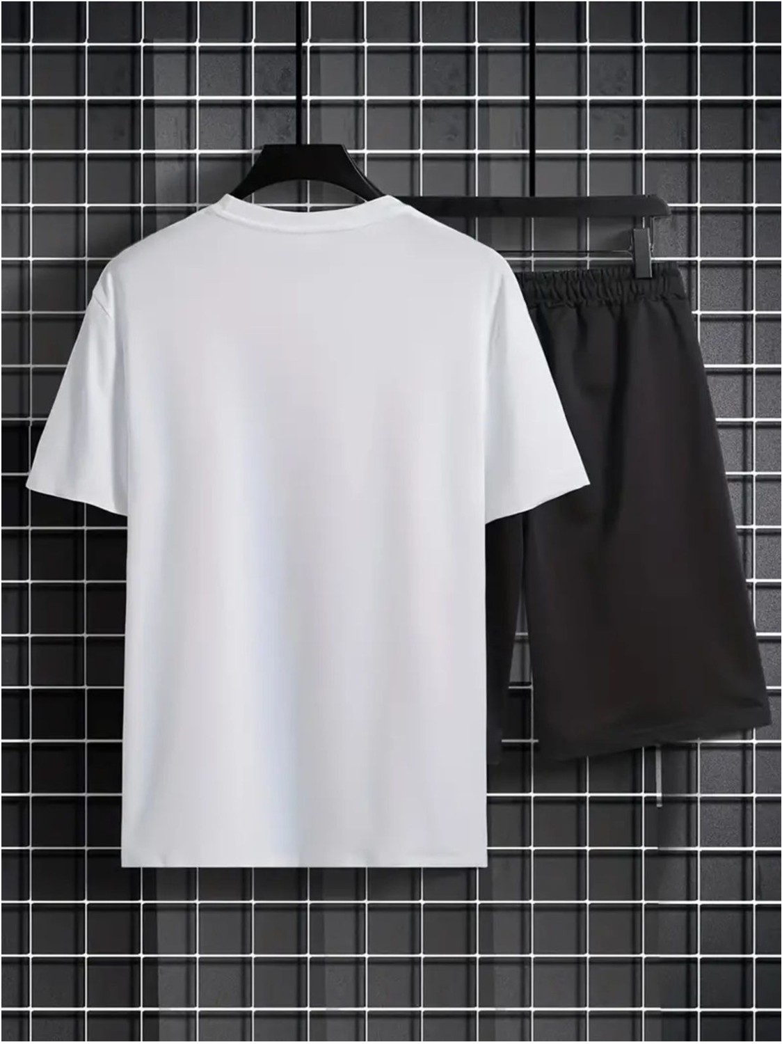 Yoho Sport Oversize T-Shirt Paris Baskılı Ünisex Yazlık T-Shirt ve Şort 2 Li Set Combin Takım görsel 3