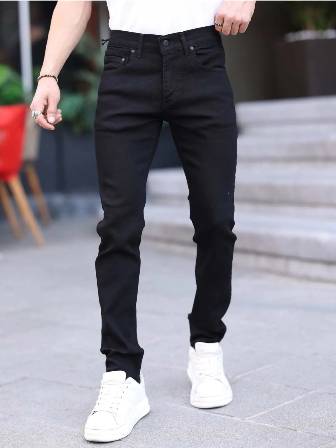 Wkm Erkek Slim Fit Casual Likralı Kot Pantolon