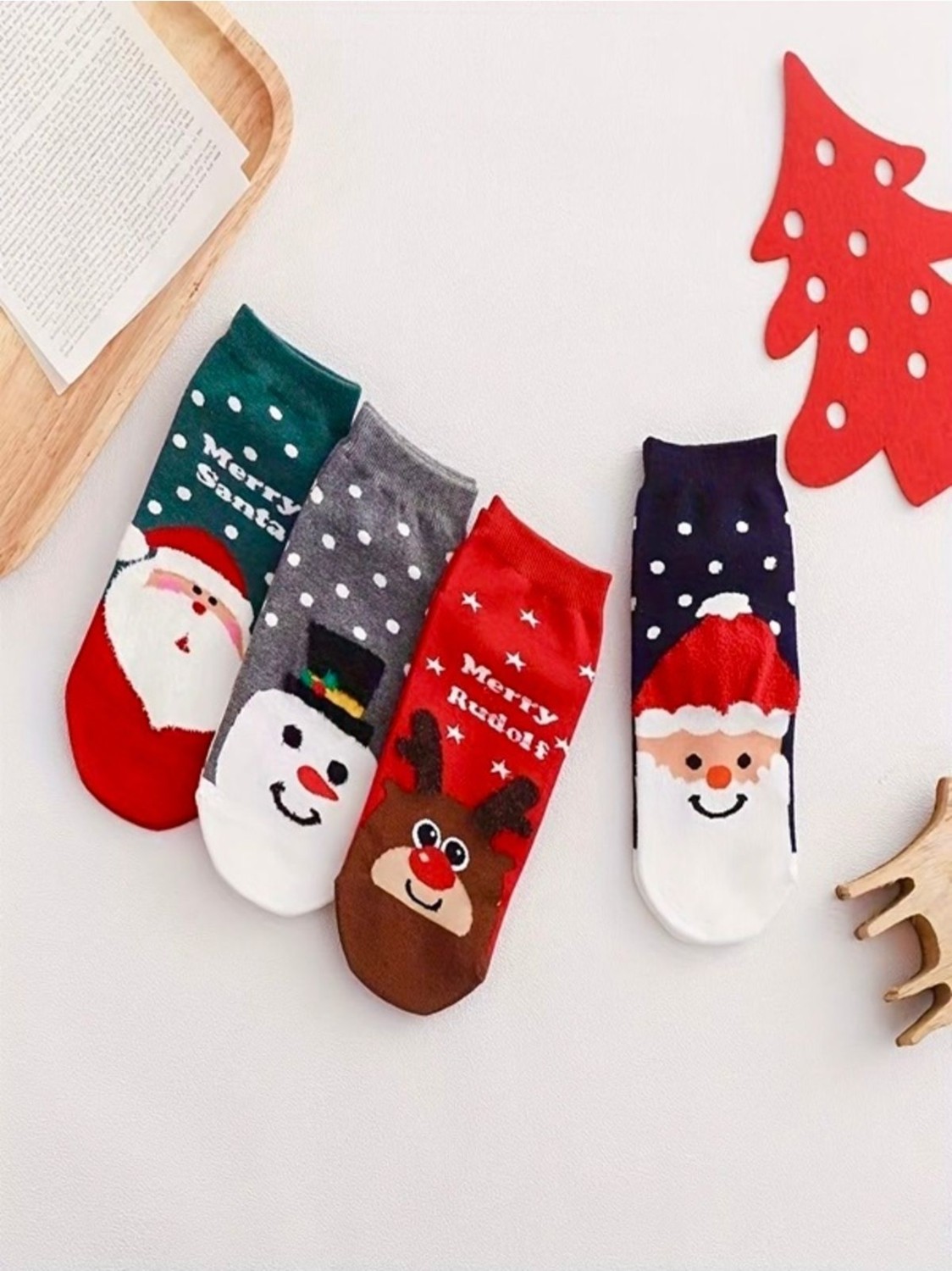 Altaş Black Arden Socks Şık ve Kullanışlı Yılbaşı Hediyesi 4'lü Renkli Çoraplar