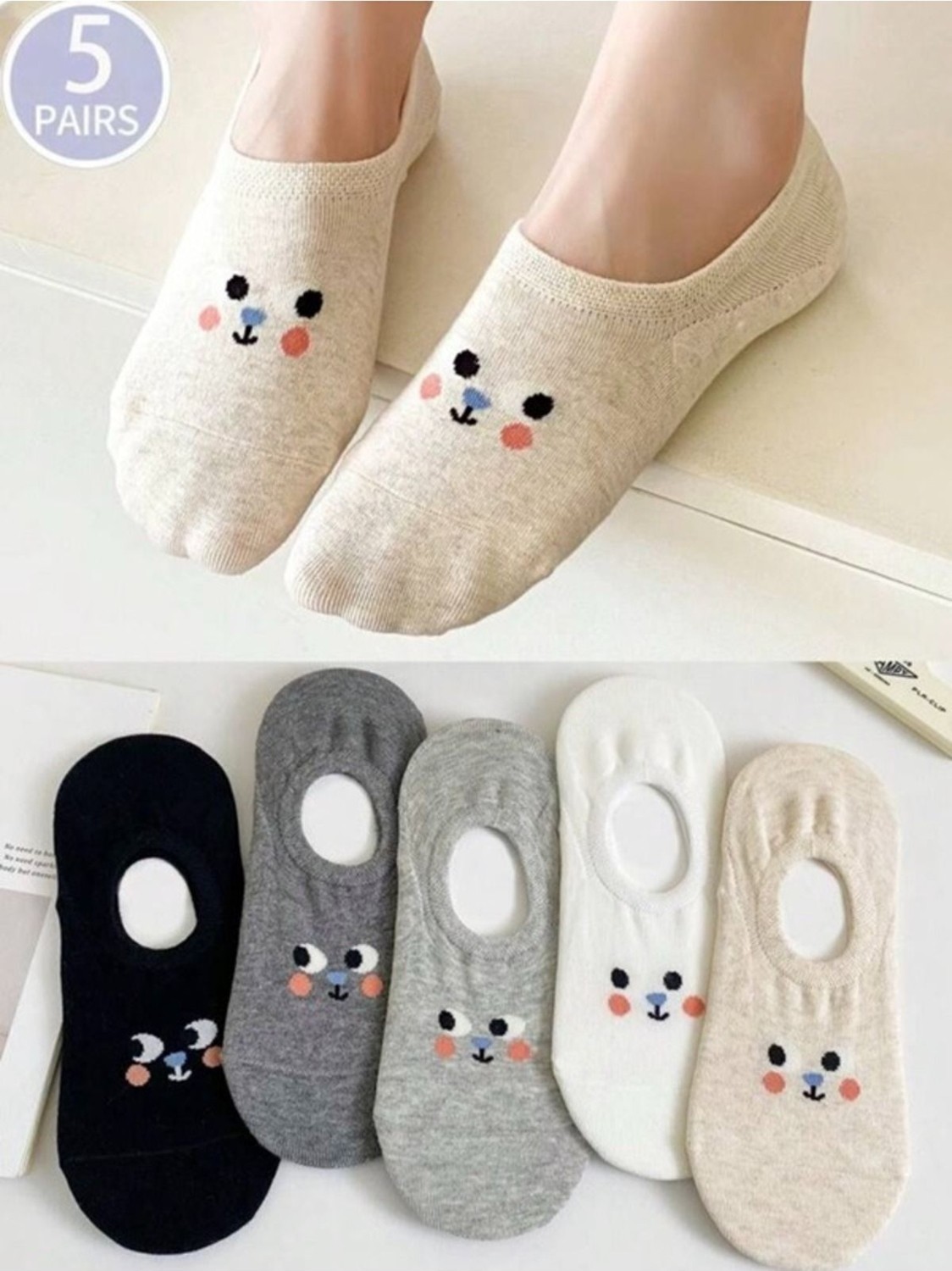 Black Arden Socks Black Arden %80 Pamuk Yazlık Babet Çorap, Hijyenik Yıkama ile Yumuşak, Antibakteriyel ve Rahat, 5 Çift
