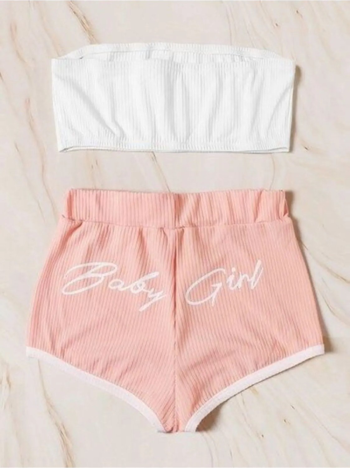 Losebro Baby Girl Bordo Şort Takımı