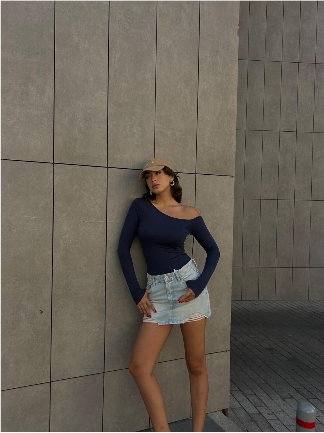 Minaaise Kadın Bordo Kayık Yaka Pamuk Kumaş Bluz 28168 görsel 6