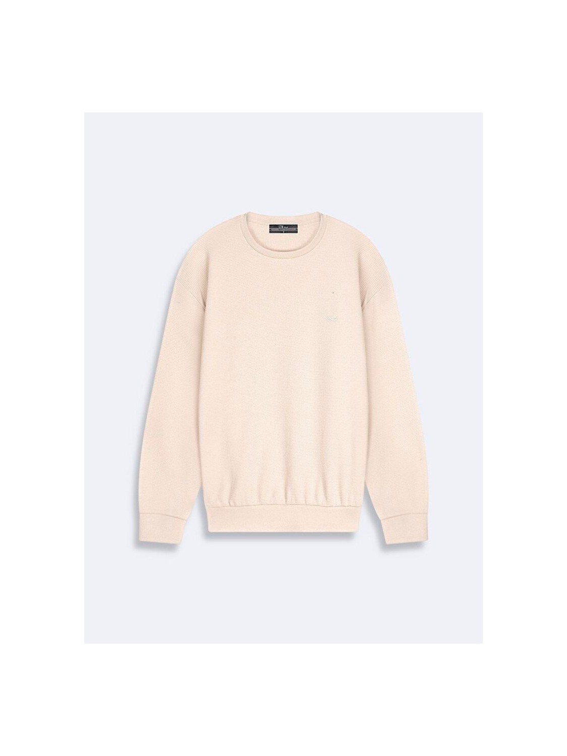 LTB Kadın Sıfır Yaka Uzun Kollu Siyah Sweatshırt görsel 3