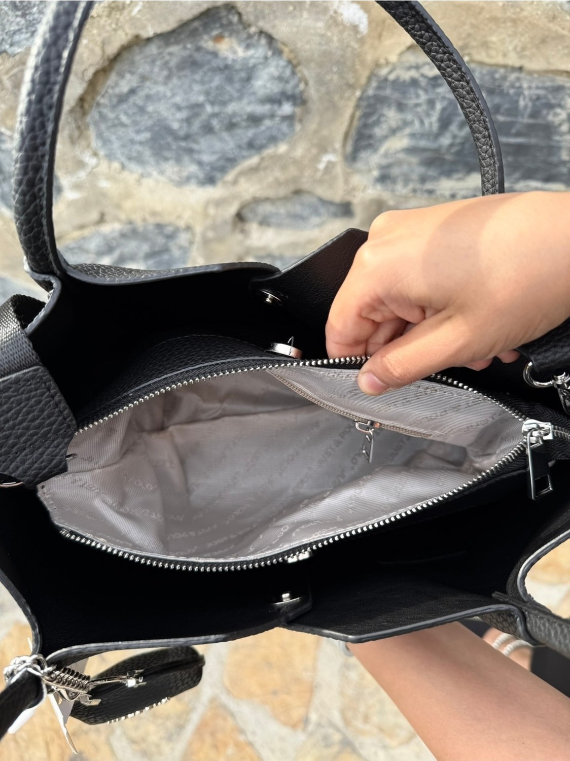 Just Polo Kadın Yeni Sezon Yumuşak Deri Ayarlanabilir Askılı Lüks El ve Omuz Çantası Shoulder Bag görsel 5