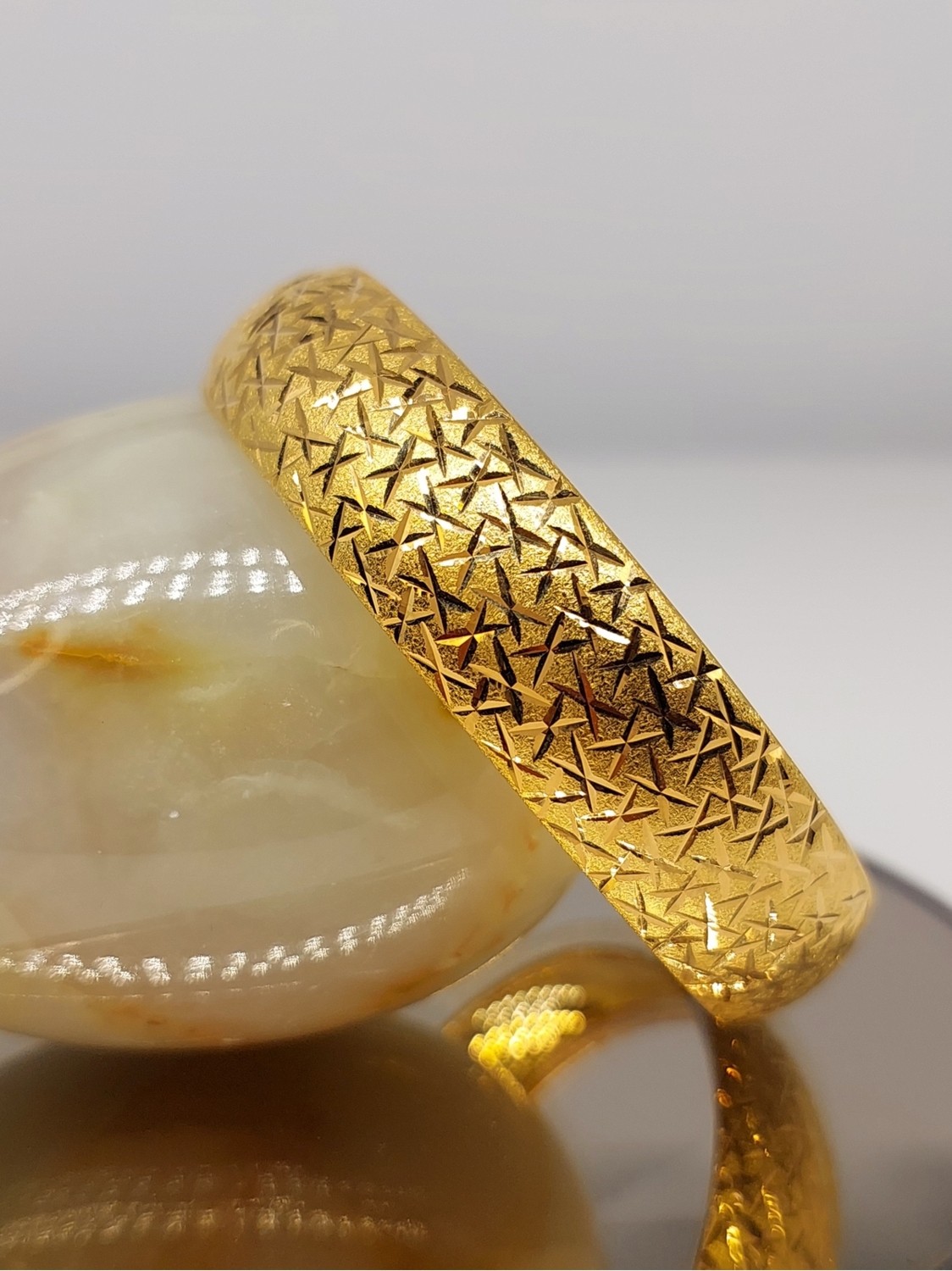 Cemal Demircioğlu Cam Kırığı 22 Ayar Yatırımlık Şarnelli 6.2 Ölçü 15 gr Altın Kadın Bilezik