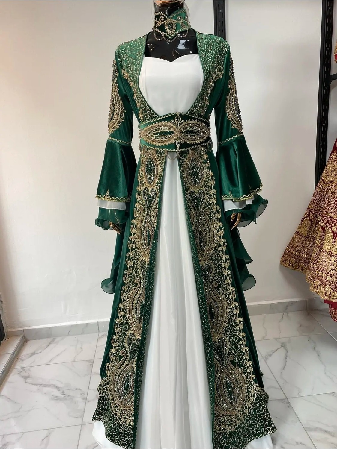 Aashiv's Collection Kına Elbisesi Bindallı Kaftan