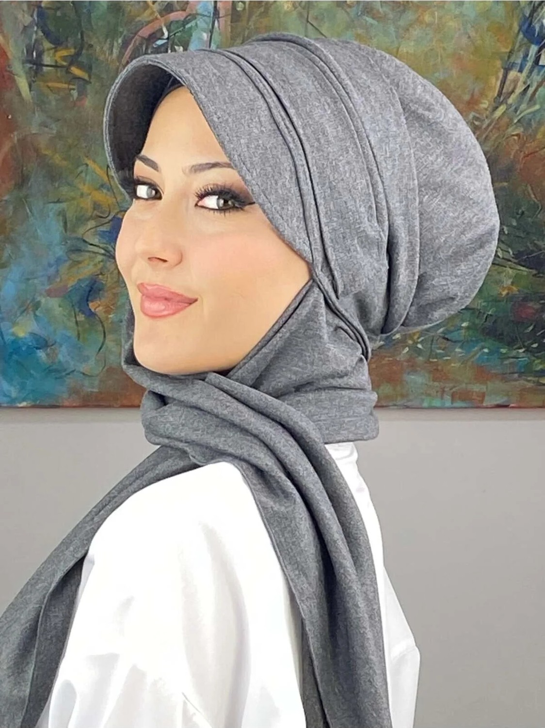 Butik Ambar Şerit Detaylı Tokaluı Şapka görsel 4