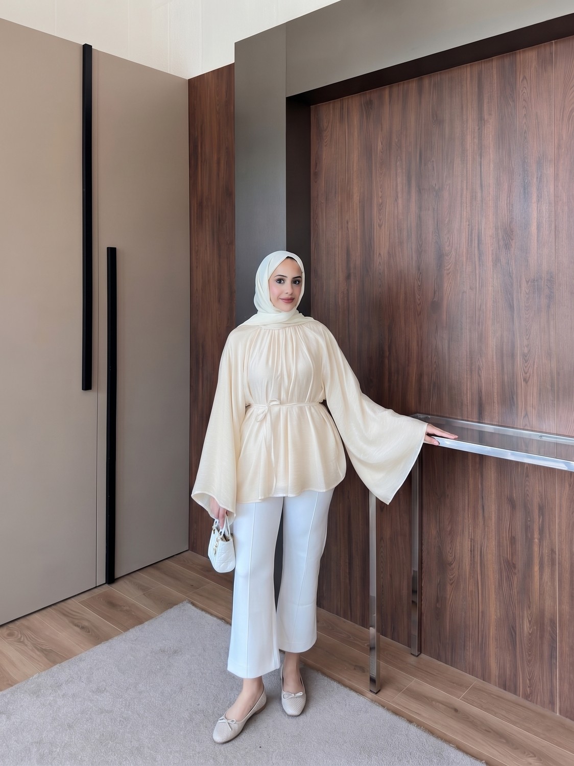 Trendparis Yarasa Kol Astarlı Bluz Mavi görsel 7