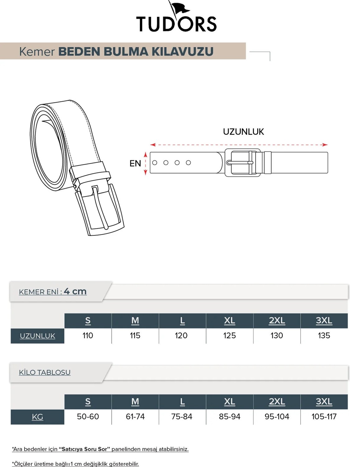 Tudors Erkek %100 Hakiki Deri 4 Cm Spor Siyah Kemer görsel 3