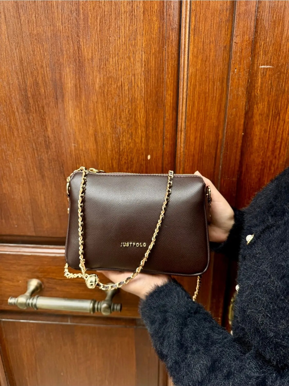 Just Polo Kadın Zincir Askılı Günlük ve Özel Kullanıma Uygun Şık Tasarımlı Omuz & Çapraz Çanta Shoulder Bag görsel 4