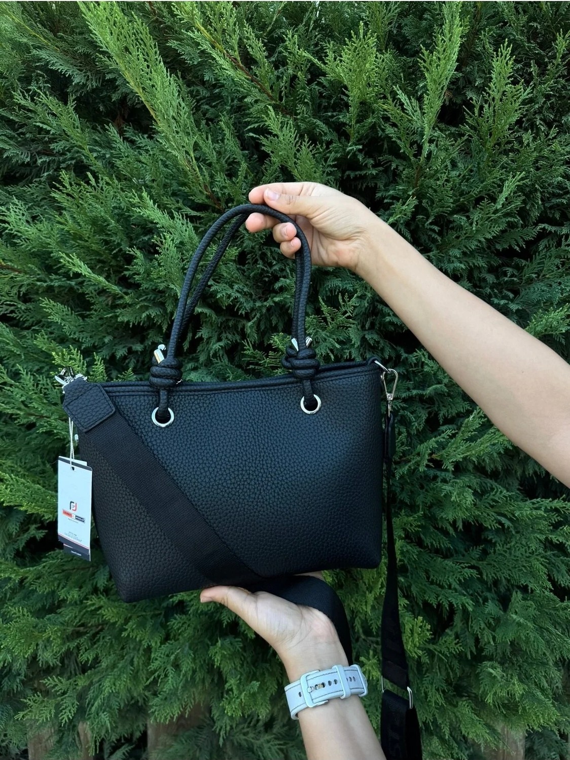 Just Polo Kadın Yeni Sezon Yumuşak Deri 4 Bölmeli Ayarlanabilir Askılı Lüks El ve Omuz Çantası Shopper görsel 7