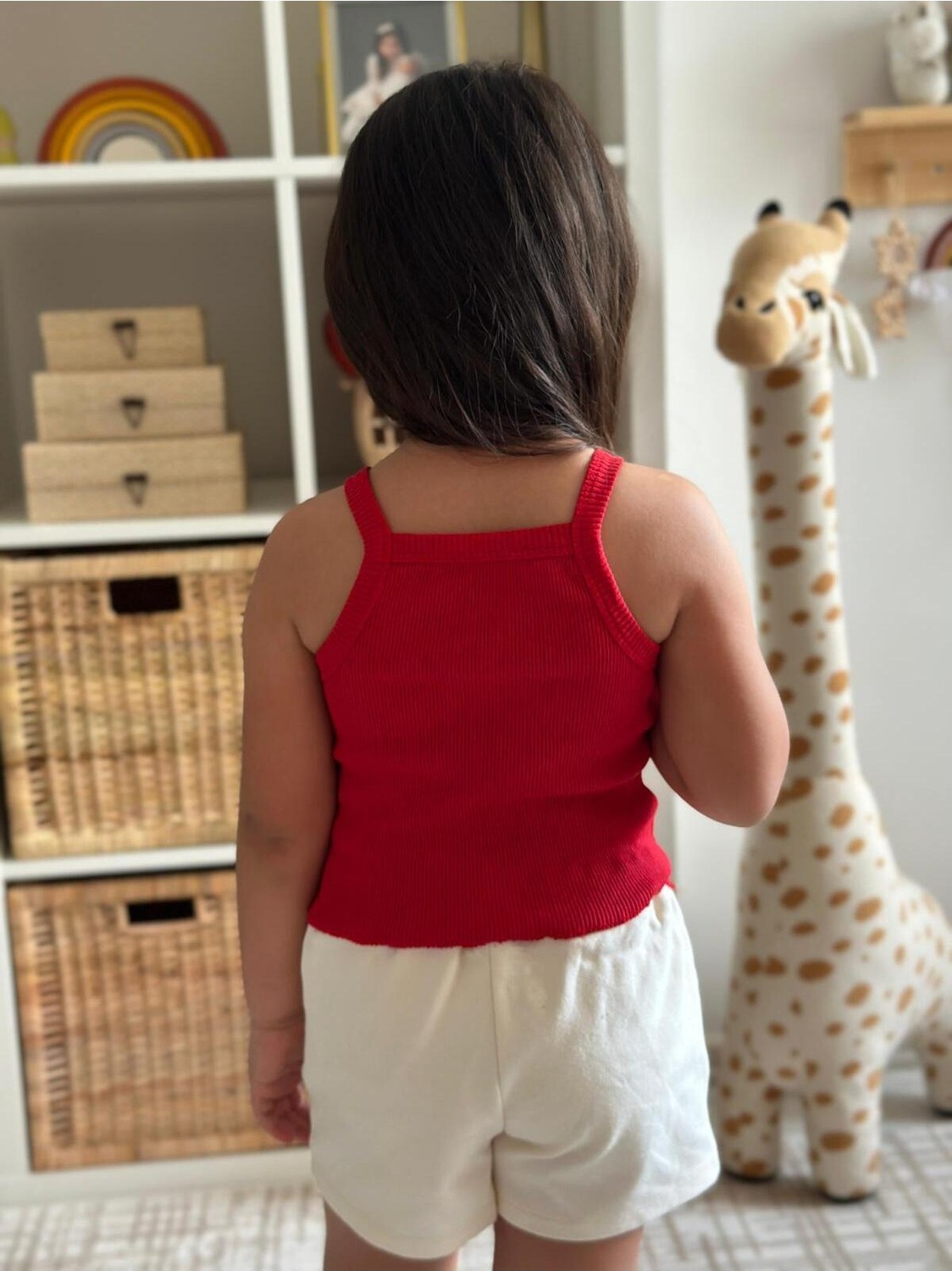 Belirtilmemiş Kırmızı Bebek Krop görsel 4