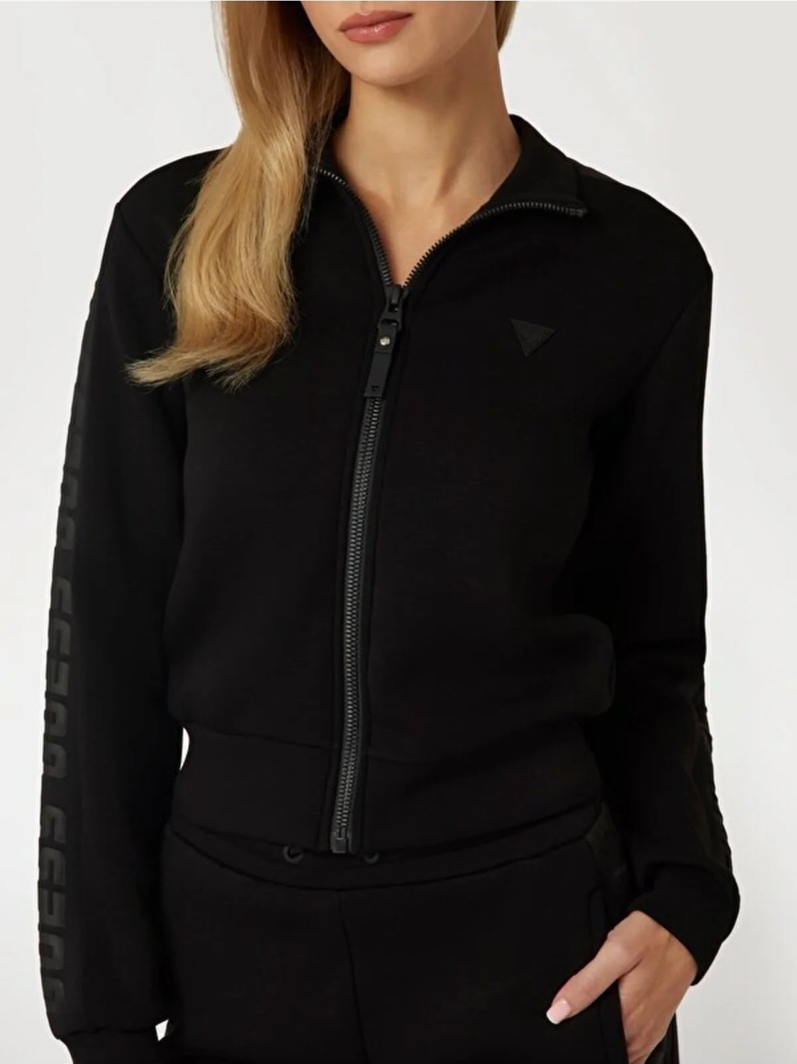 Guess Kadın Siyah New Allie Logolu Sweatshirt görsel 4