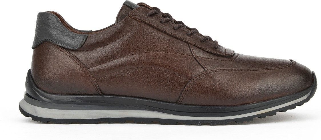 Ziya Erkek Deri Sneaker 1231002 415 Siyah