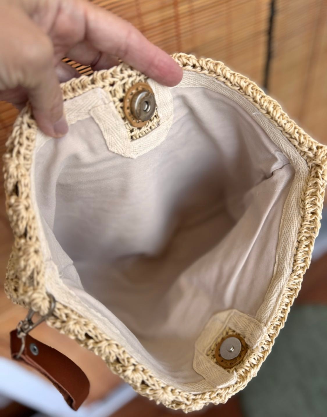 Renkli İşler Fabrikası Yumuşak Kağıt Ip Clutch Çanta görsel 2