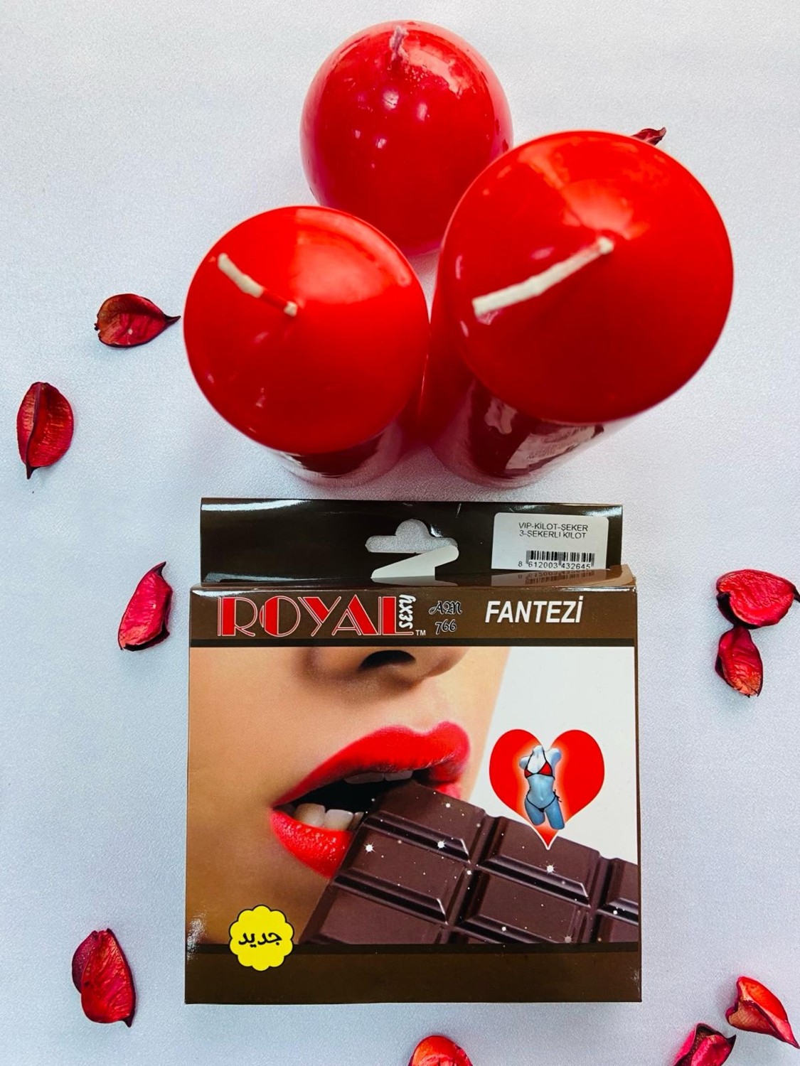 Vip Madame Fantezi Yenilebilir İç Çamaşırı Çikolata Aromalı Şekerli Külot-Tanga görsel 2