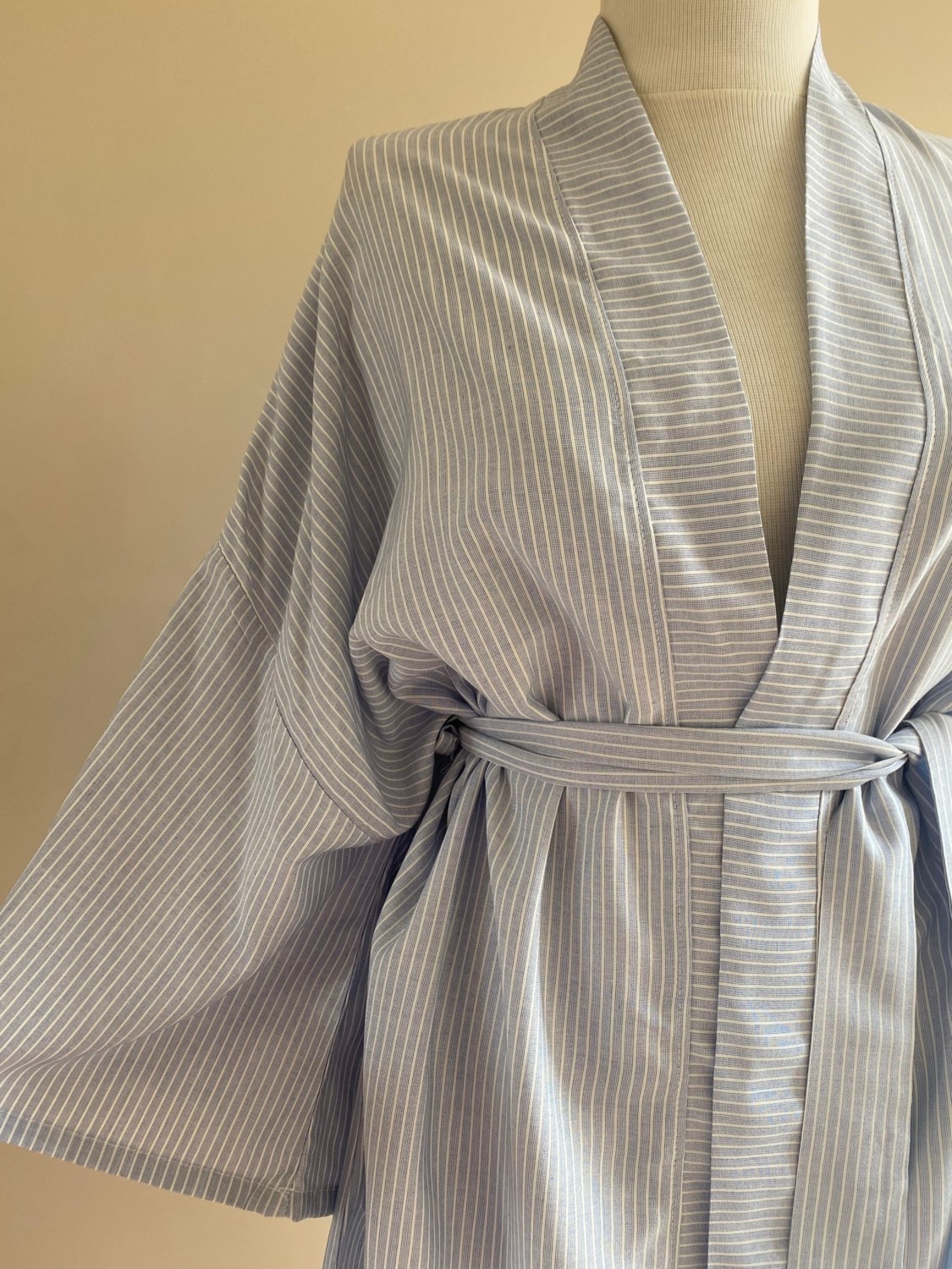 Kinua Studio Vina Kuşaklı Kimono Ceket görsel 5