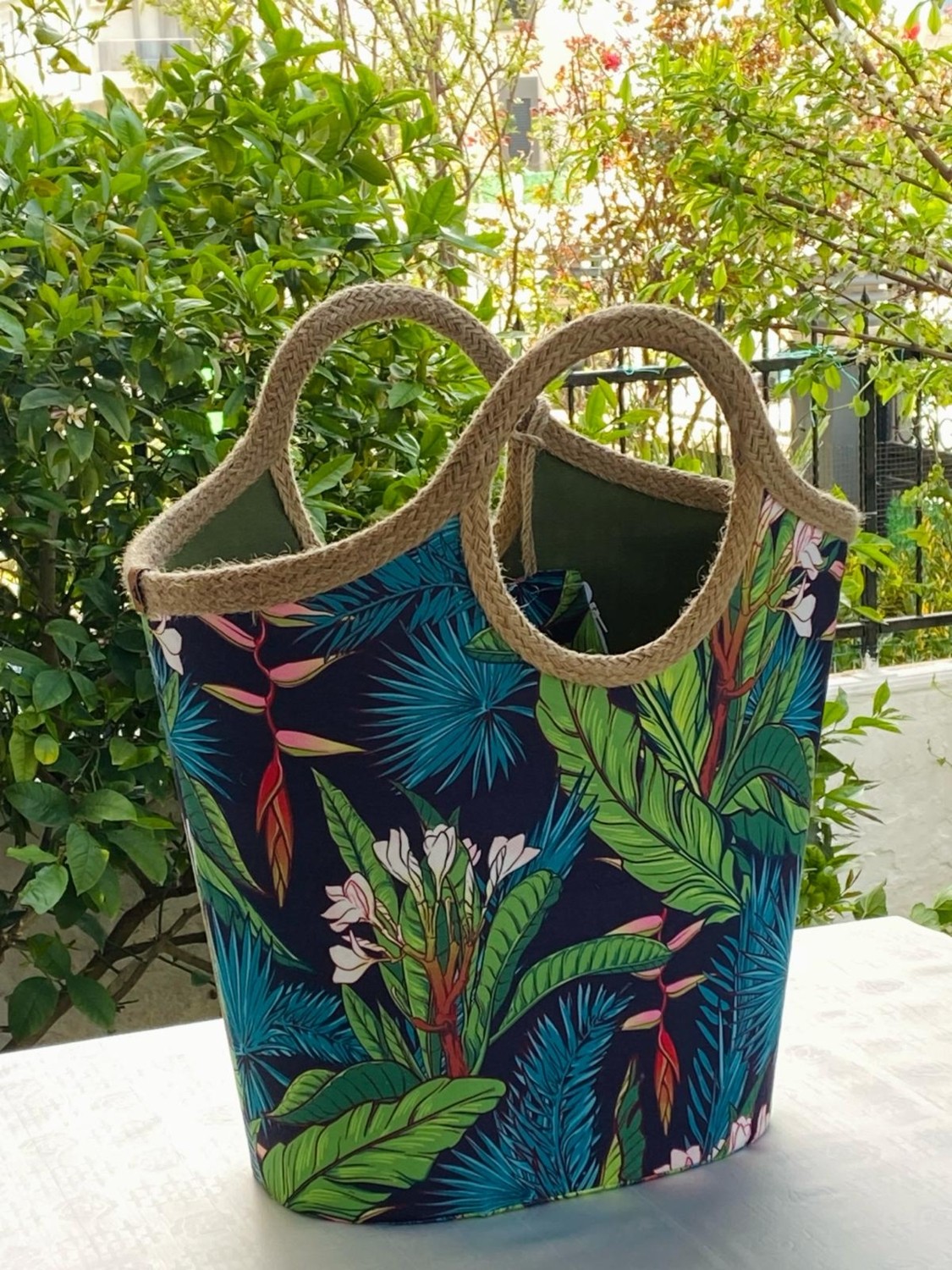 Çanta Tasarımcısı Plaj Bags Plaj Çantası Botanik görsel 4