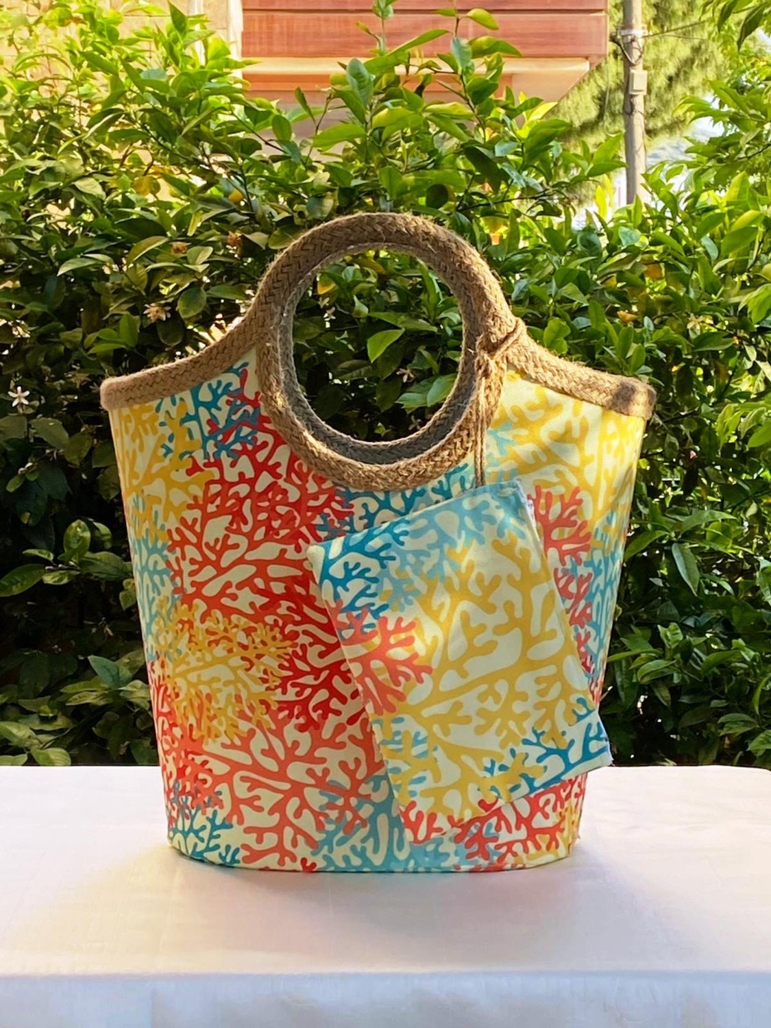 Çanta Tasarımcısı Plaj Bags Plaj Çantası Mercan görsel 3