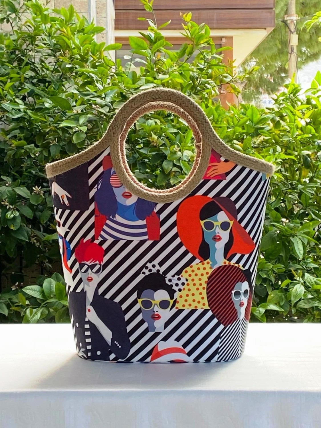 Çanta Tasarımcısı Plaj Bags Plaj Çantası Retro Kadınlar görsel 3